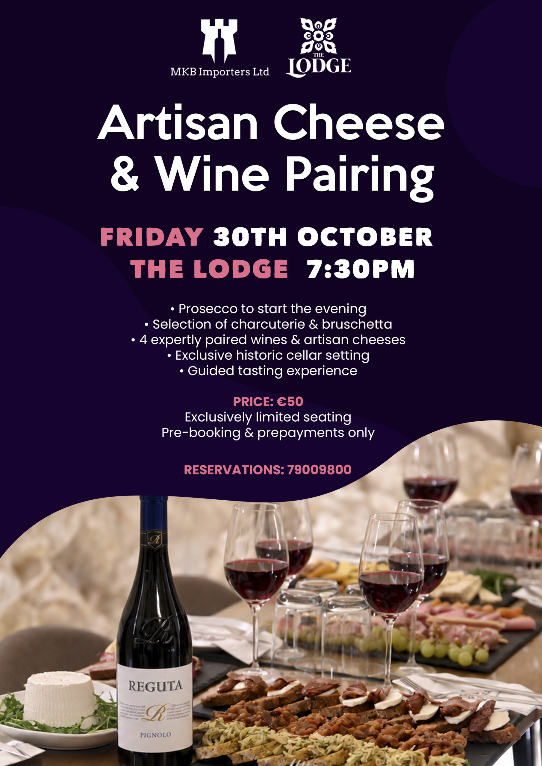 Artisan Wine & Cheese Pairing